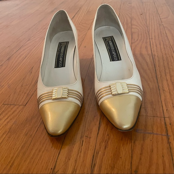 Vintage. Roberto Capucci. Italian Leather Shoes sz 9.5 - Picture 12 of 13